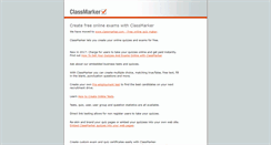 Desktop Screenshot of classmarker.org