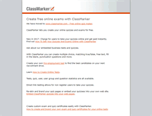 Tablet Screenshot of classmarker.org